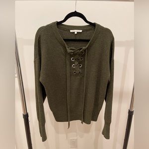 Endless Rose Lace Up Sweater